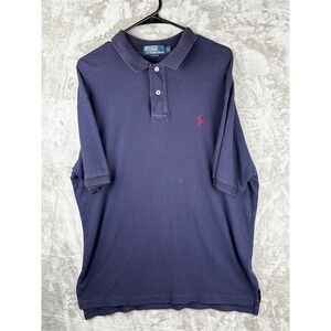 Polo Ralph Lauren Mens Polo Shirt L Purple Preppy Old Money Classic Fit Red Pony
